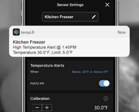 Mobile app alert settings