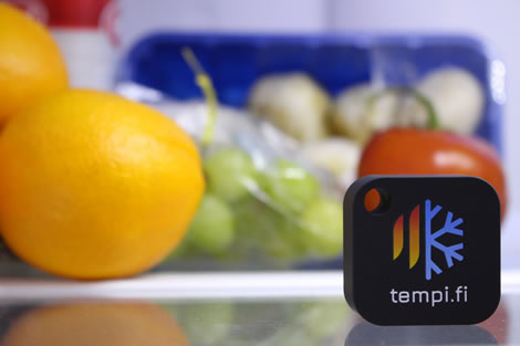 tempi.fi sensor in a refrigerator